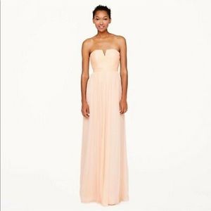 J crew Nadia strapless bridesmaid dress